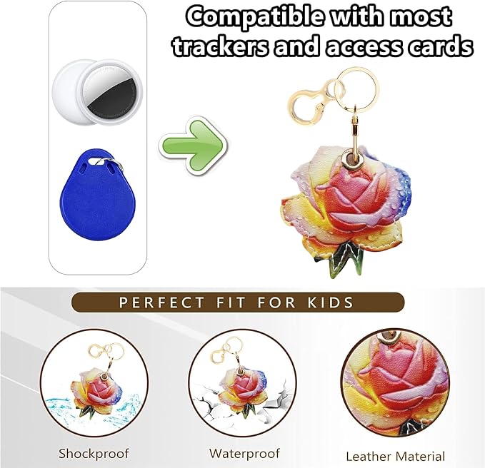 Leather Keychain Holder Case Compatible - Image 3