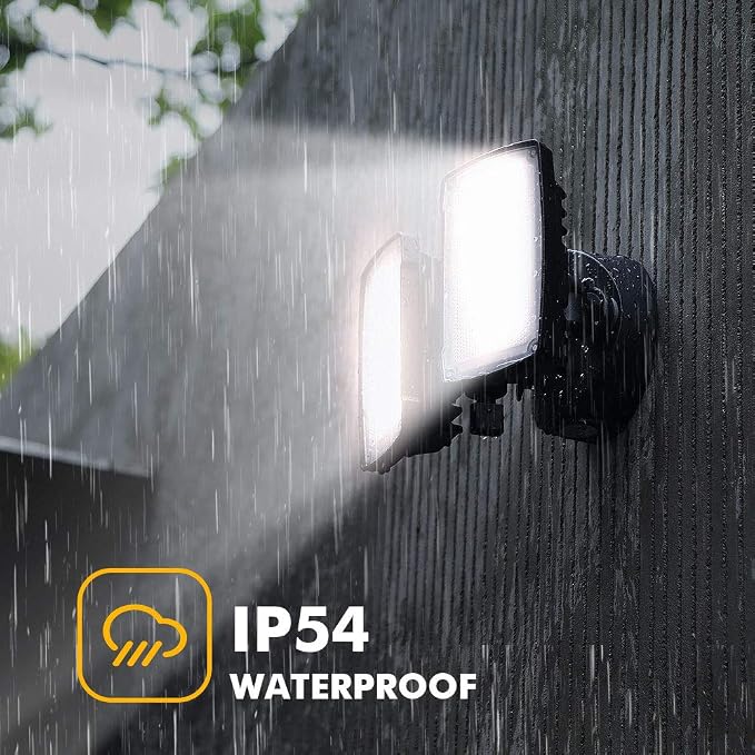 LUTEC LED 3500 Lumen 32W 5000K Integrated Dual-Head Floodlight Outdoor Dusk to - Image 5
