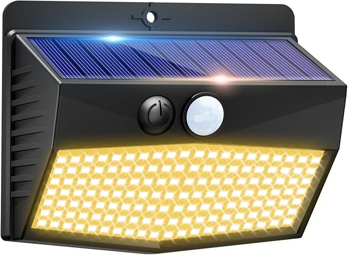 Peasur 1 Pack Solar Motion Lights Outdoor, Solar Security Light by Peasur