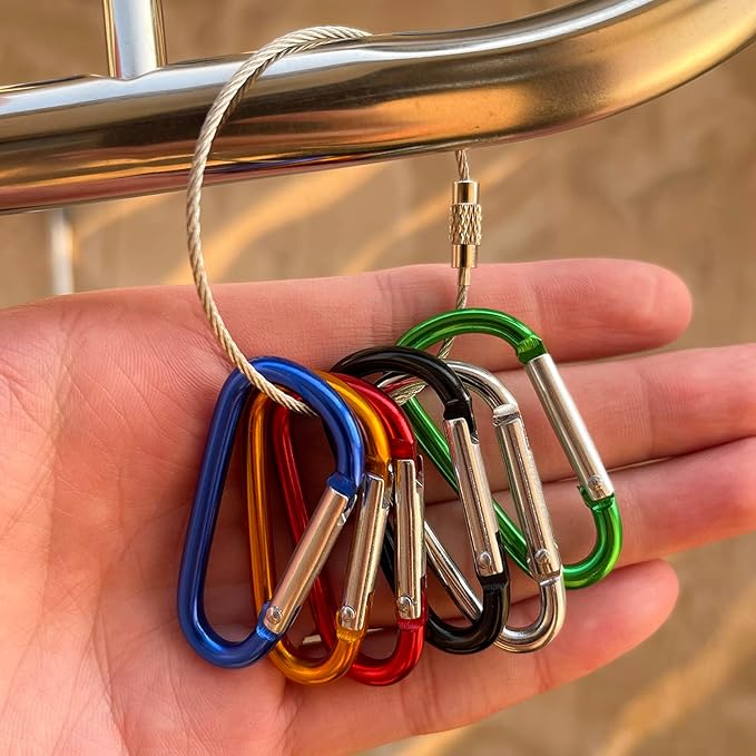 30PCS Aluminum Carabiner Clips - Image 5