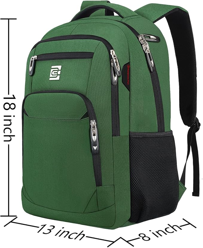 Volher Laptop Backpack, Business Travel Anti Theft Slim Durable Laptops Backpack - Image 3