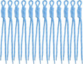 Paracord Keychain Paracord Bag Charm 12pcs Braided Nylon Rope Keychain Cord by Cmidy