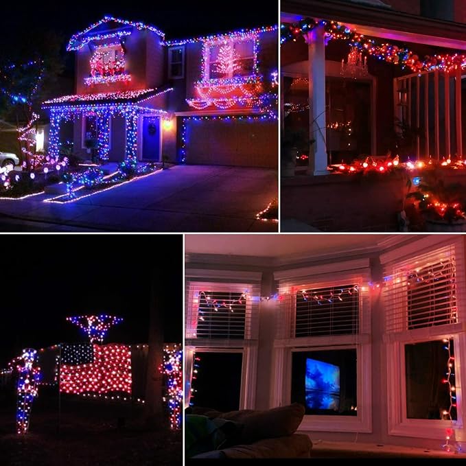 4th of July Decoration Patriotic Mini Lights - Image 9
