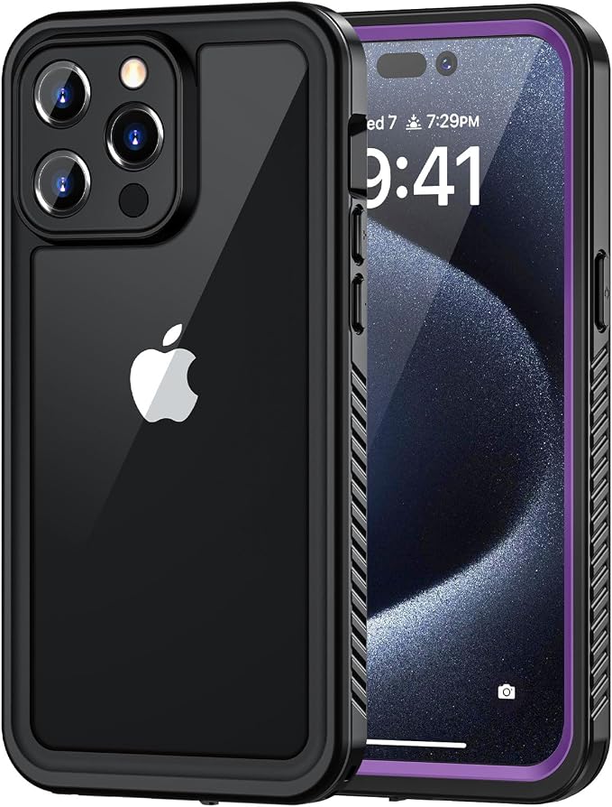 Lanhiem for iPhone 15 Pro Case, IP68 Waterproof Dustproof Shockproof Cases by LanhiemHome