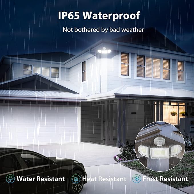 iMaihom 150W Motion Sensor Light Outdoor, 15000LM 6500K LED Security Floodlights - Image 5