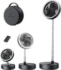 Gaiatop Portable Pedestal Fan 16000mAh Battery, Foldable Oscillating Standing by GAIATOP