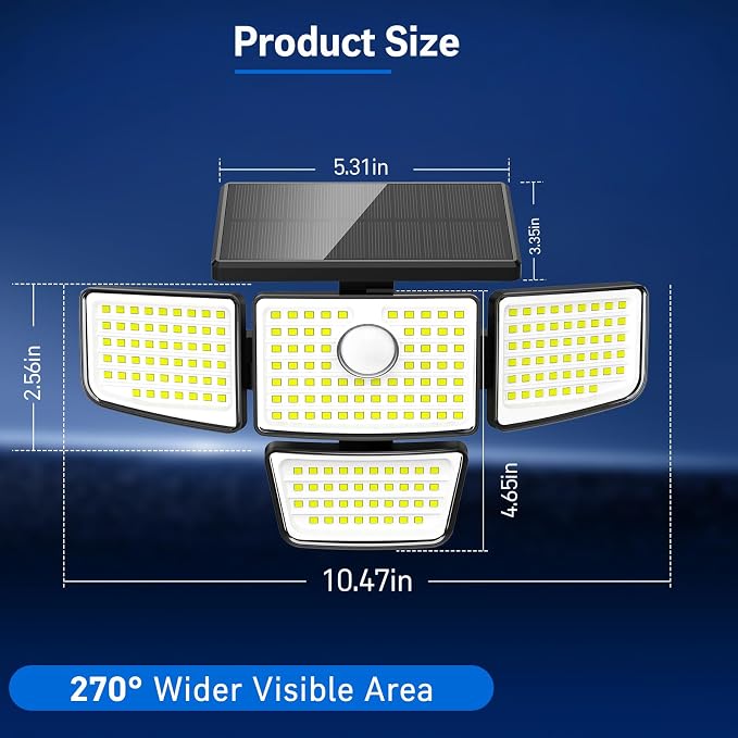 Adewalk Solar Outdoor Motion Lights - Image 9