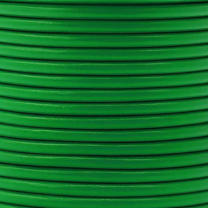 Mandala Crafts Round Genuine Green Leather Cord - Image 3