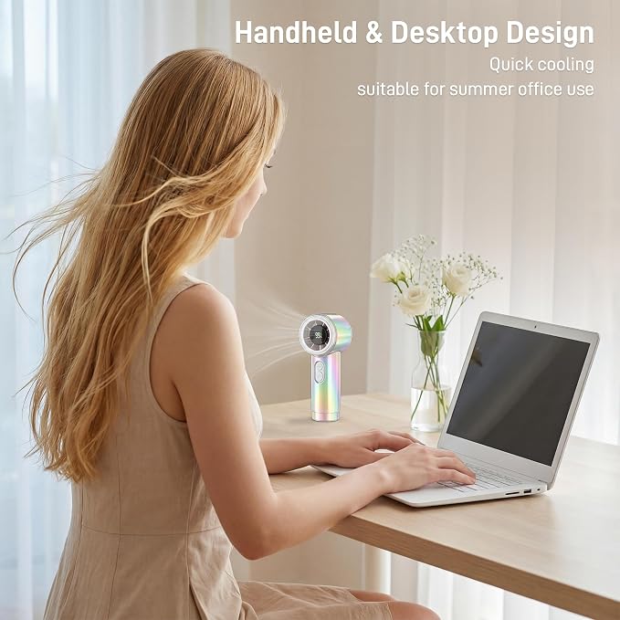 Portable Handheld Turbo Fan, 15000RPM High Speed, Personal Pocket Fan - Image 6