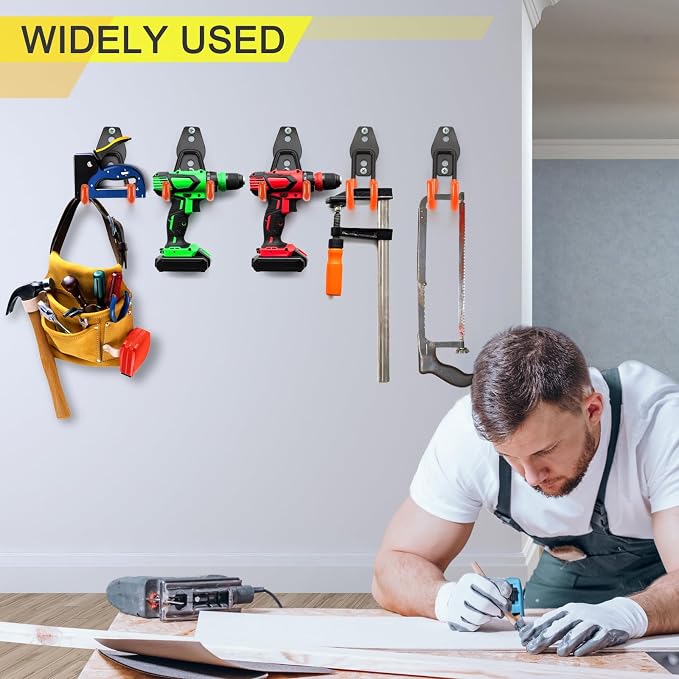 6 Pack Garage Hooks Heavy Duty Storage Organizer Wall Mount Power and Garden - Image 6