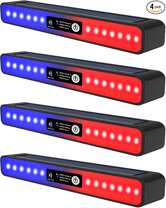 Aolyty Solar Lights Outdoor, 3 Work Modes Solar Strobe Lights Waterproof by Aolyty