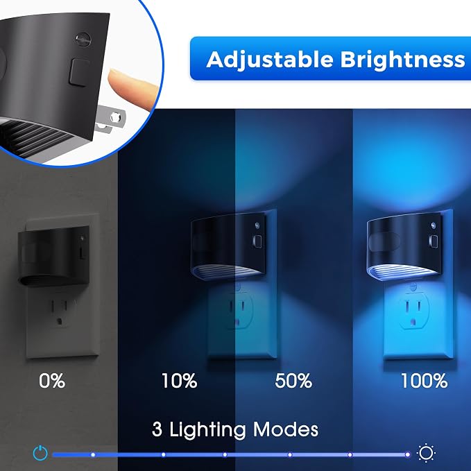 L LOHAS LED Night Light with Motion Sensor & Dusk to Dawn Sensor, Night Lights - Image 4