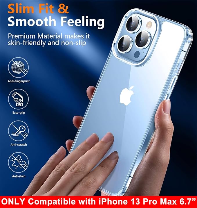 SPIDERCASE Only Designed for iPhone 13 Pro Max Case, Slim Thin Phone Case Only - Image 7