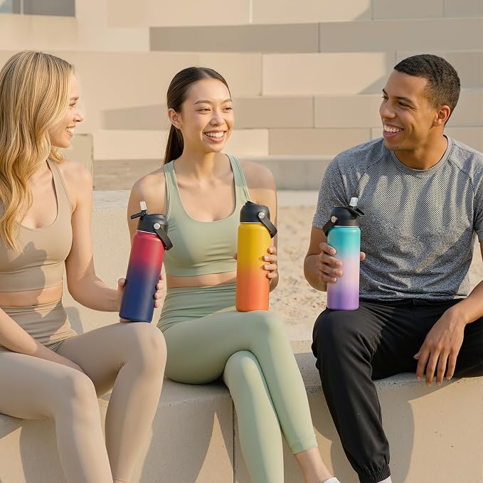 Fijinhom 24oz Insulated Stainless Steel Water Bottle, Wide Mouth Double Wall - Image 7