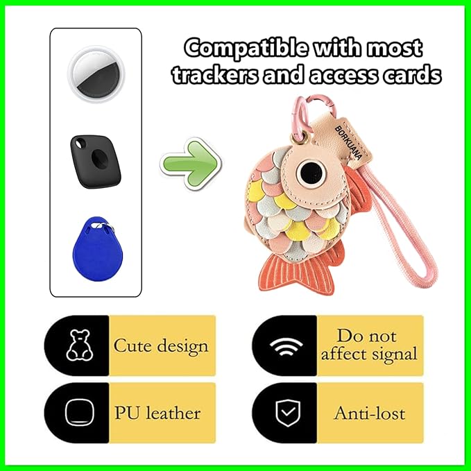 Leather Keychain Holder Case Compatible - Image 3