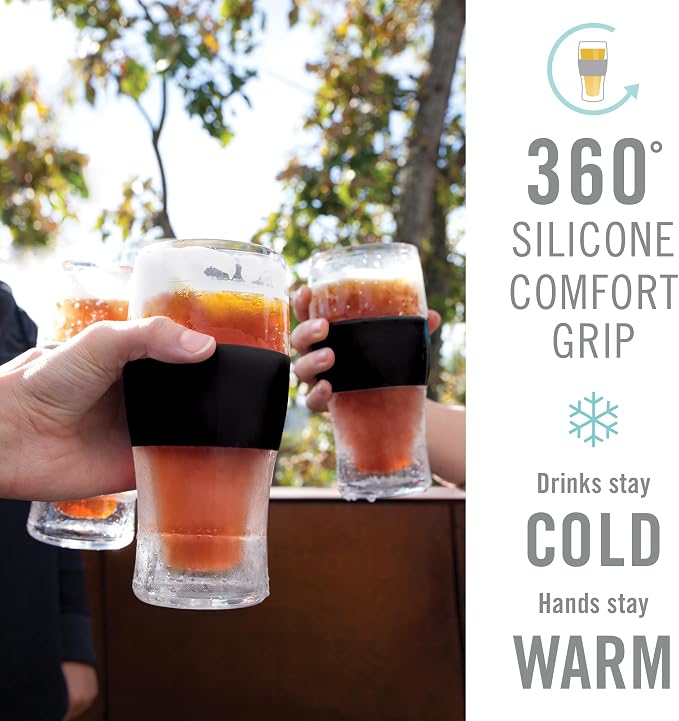 Host FREEZE Beer Glasses, Frozen Beer Mugs, Freezable Pint Glass Set, Insulated - Image 7