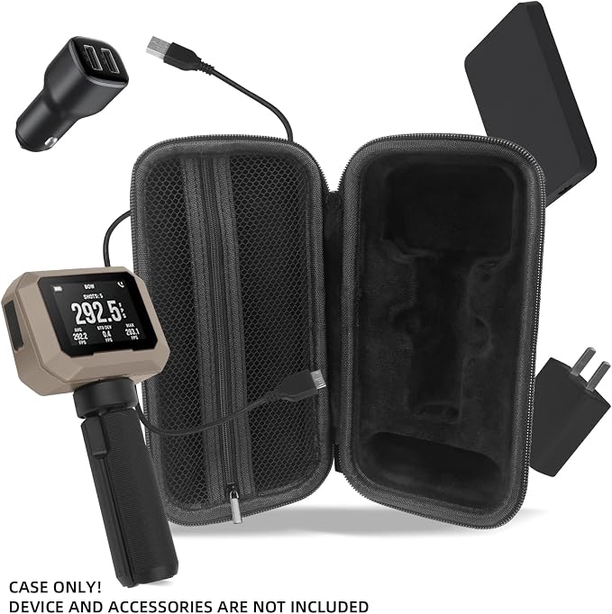 Carrying Case for Garmin Xero C1 Pro Chronograph, Inlaid Organizer - Image 2