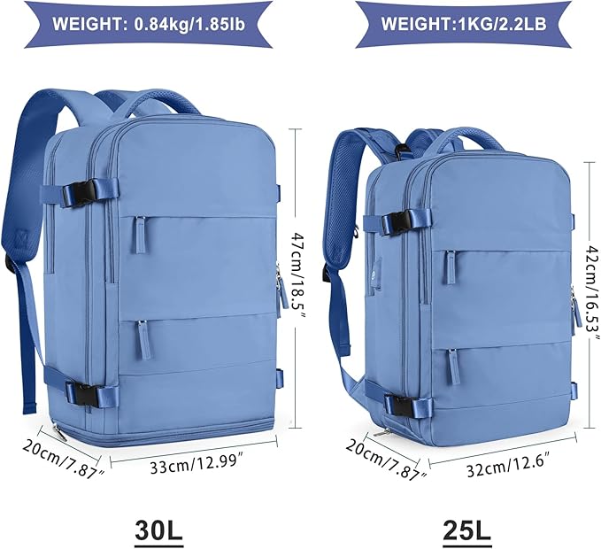coowoz Large Travel Backpack For Women Men, Carry On Backpack Flight Approved - Image 3