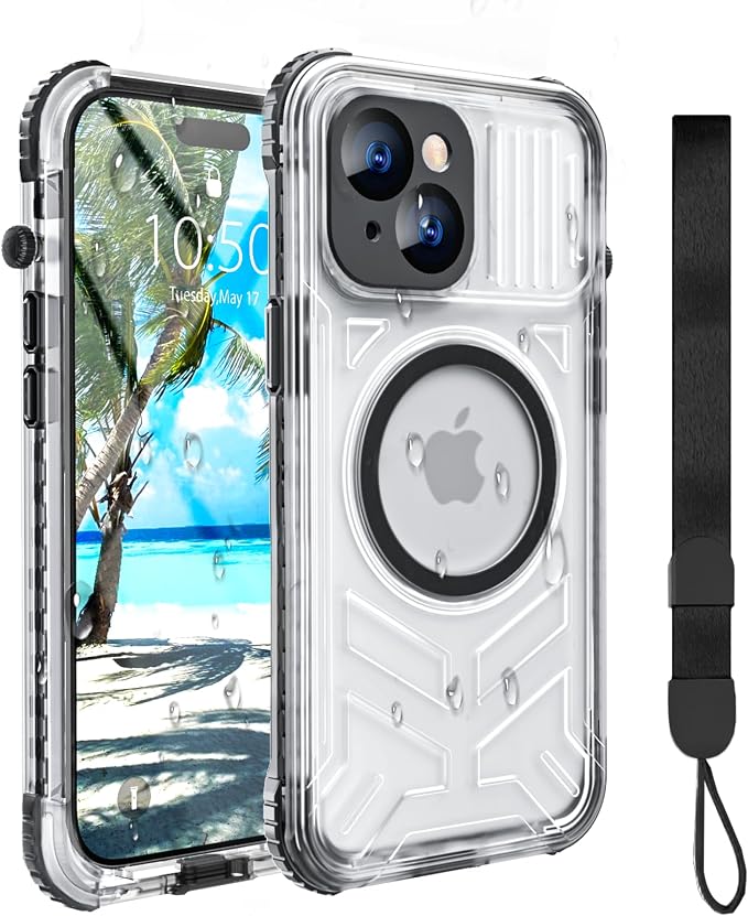 for iPhone 15 Waterproof Case Compatible by EVCING