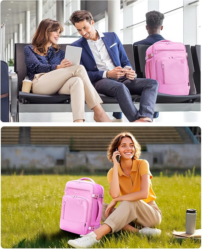 ECOHUB 17" Small Travel Backpack, United Airlines Personal Item Bag 17x10x9 - Image 8