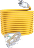 50Ft 12/3 Outdoor Extension Cord by PLUGTUL
