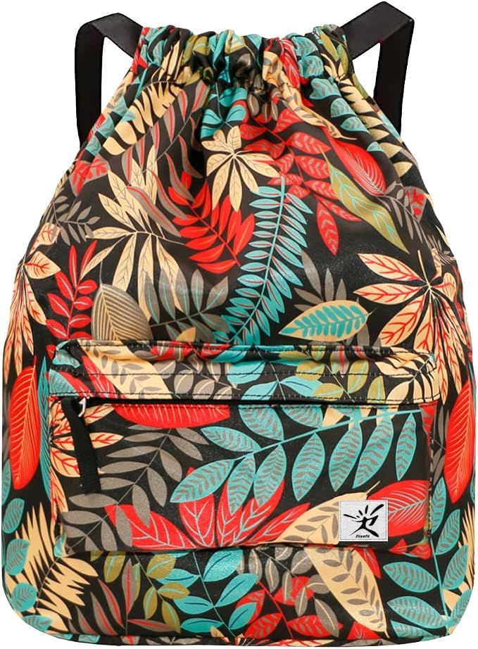 Waterproof Drawstring Bag, Gym Bag Sackpack Sports Beach Backpack by Risefit
