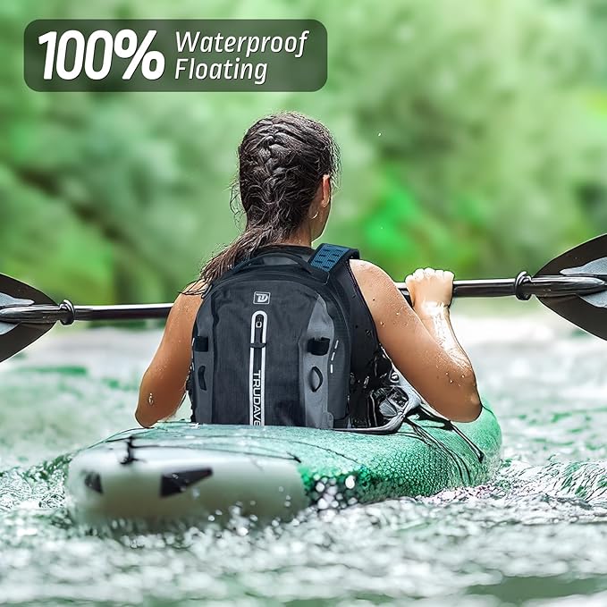 Trudave Waterproof Backpack, Waterproof Submersible Backpack, Floating TPU - Image 3