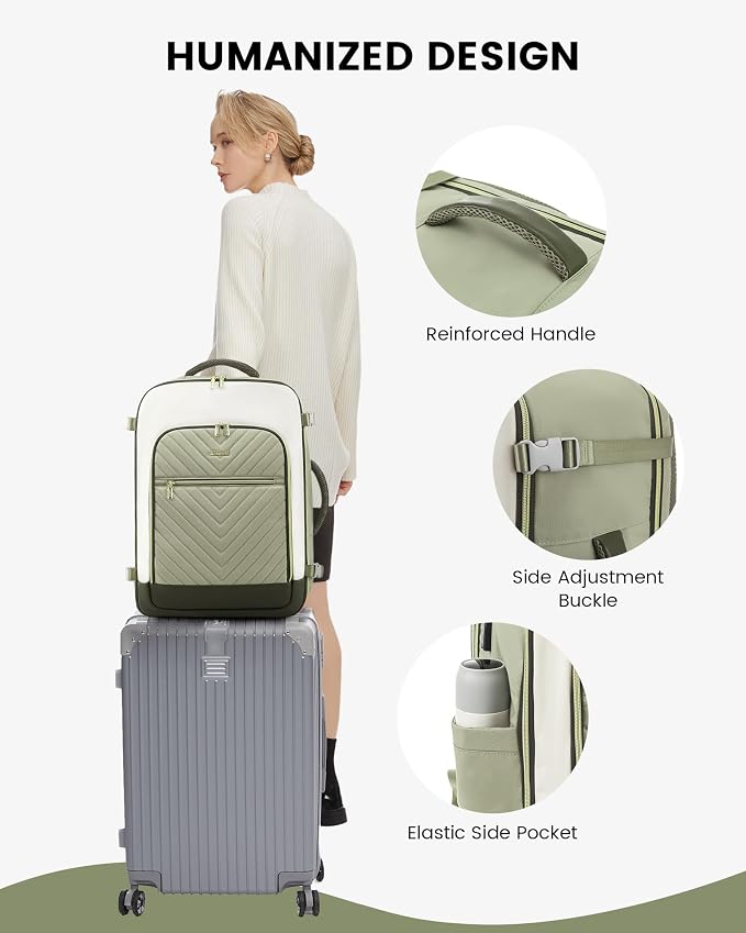 LOVEVOOK Large Travel Backpack for Women, TSA Carry on Backpack for Airplanes - Image 8