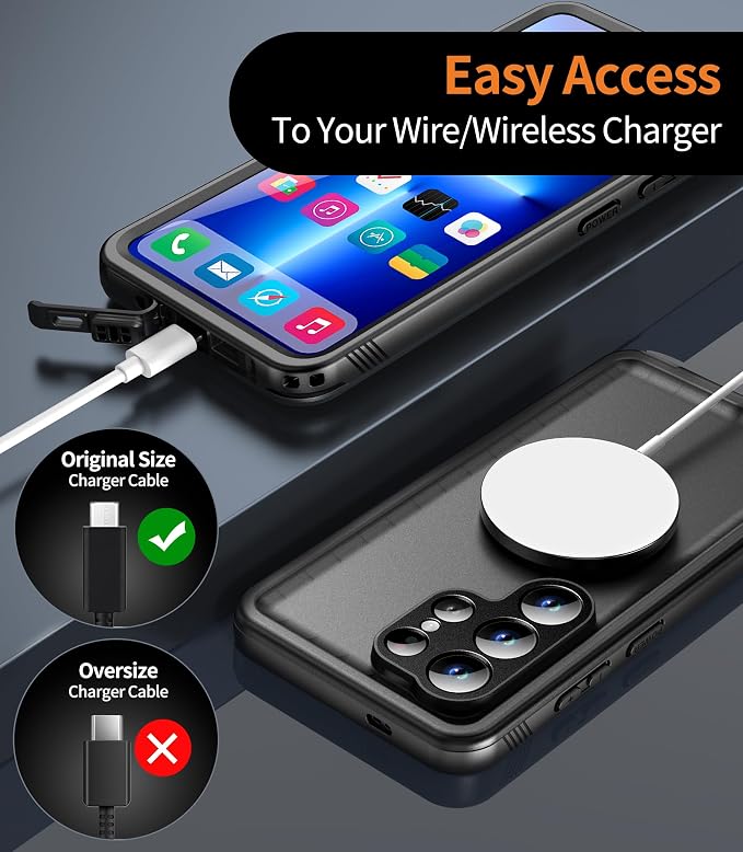 Cozycase for Samsung Galaxy S24 Ultra Waterproof Case - Image 9
