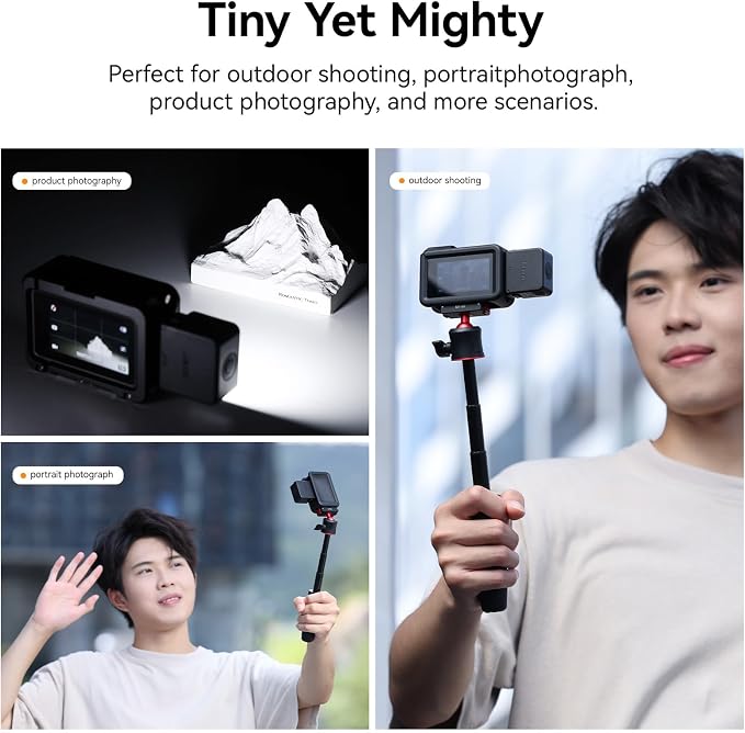 ULANZI LM18 Vlogging Light Mini LED Action Camera Video Light Magnetic - Image 3