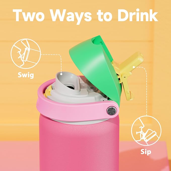 32 oz Insulated Water Bottle for Women: Meoky Stainless Steel Water Bottle - Image 4
