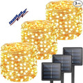 Solar Christmas String Lights Outside, 3 Pack Total 120FT 300 LED Solar Garden by BHCLIGHT