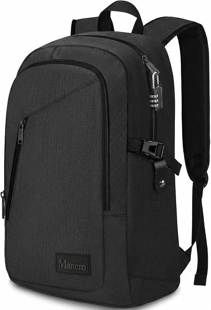 Mancro Business Travel Laptop Backpack, Anti Theft Slim Laptop Bag - Image 10