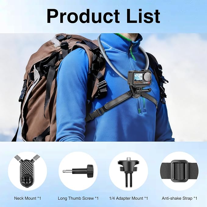 Neck Mount for Action Camera, - Image 8