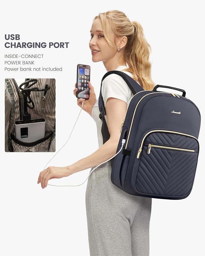 LOVEVOOK Laptop Backpack Purse for Women, Work Travel Computer Bags, College - Image 5