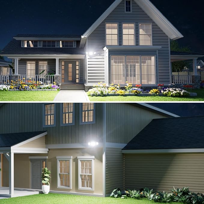 Onforu 70W LED Dusk to Dawn Flood Lights, 7000LM Brown Exterior Security - Image 7