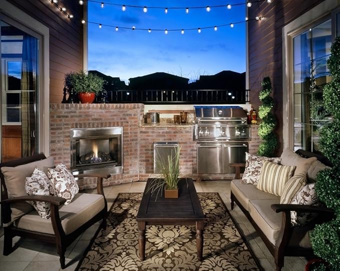 Lampat String Lights, LED 25 Light Bulbs 25Ft G40 Globe String Lights - Image 8