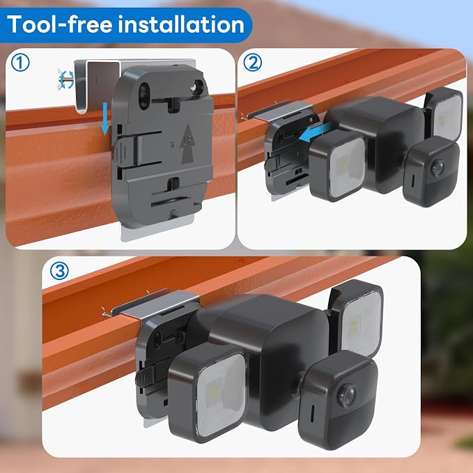 Gutter Mount Kit for Blink Outdoor 4 Floodlight Camera/Blink Out Door 3 - Image 5