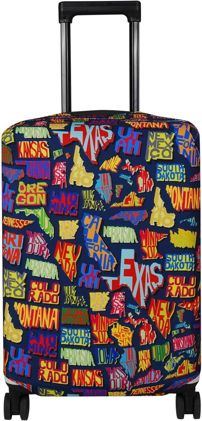 Explore Land Travel Luggage Cover Suitcase Protector Fits 23-26 Inch Case by ExploreLand