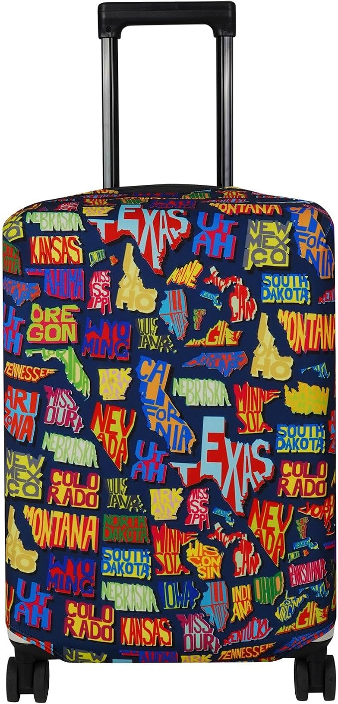 Explore Land Travel Luggage Cover Suitcase Protector Fits 27-30 Inch Case by ExploreLand