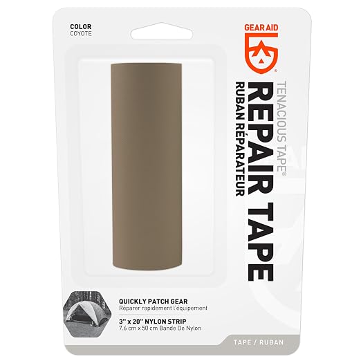 GEAR AID Tenacious Tape 3” x 20” Nylon Fabric Gear Repair Tape, Fix Holes and - Image 2