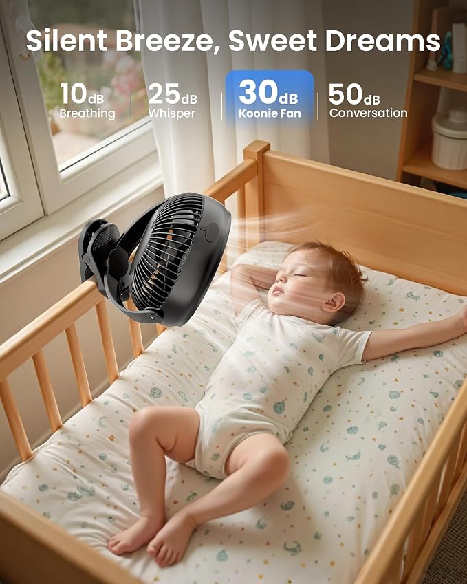 Koonie 10000mAh Battery Operated Misting Fan - Image 7
