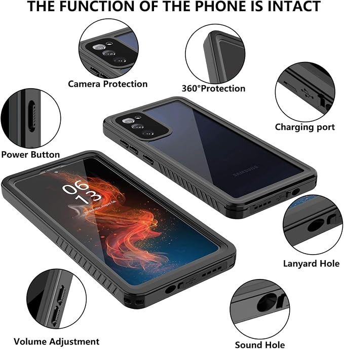 ANTSHARE for Samsung Galaxy S20 FE 5G Case Waterproof, Built in Screen - Image 7