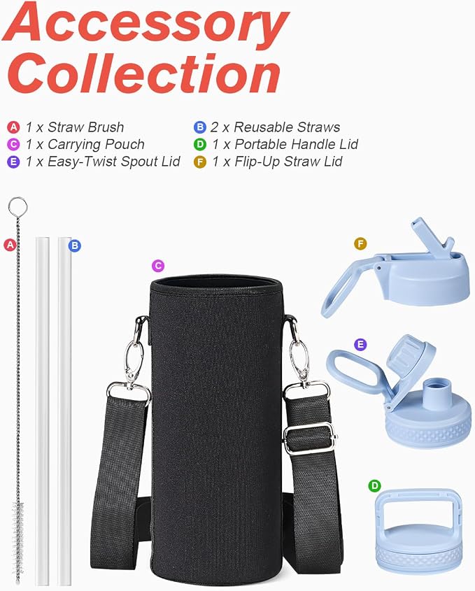 Water Bottle 40 oz Insulated - Image 7