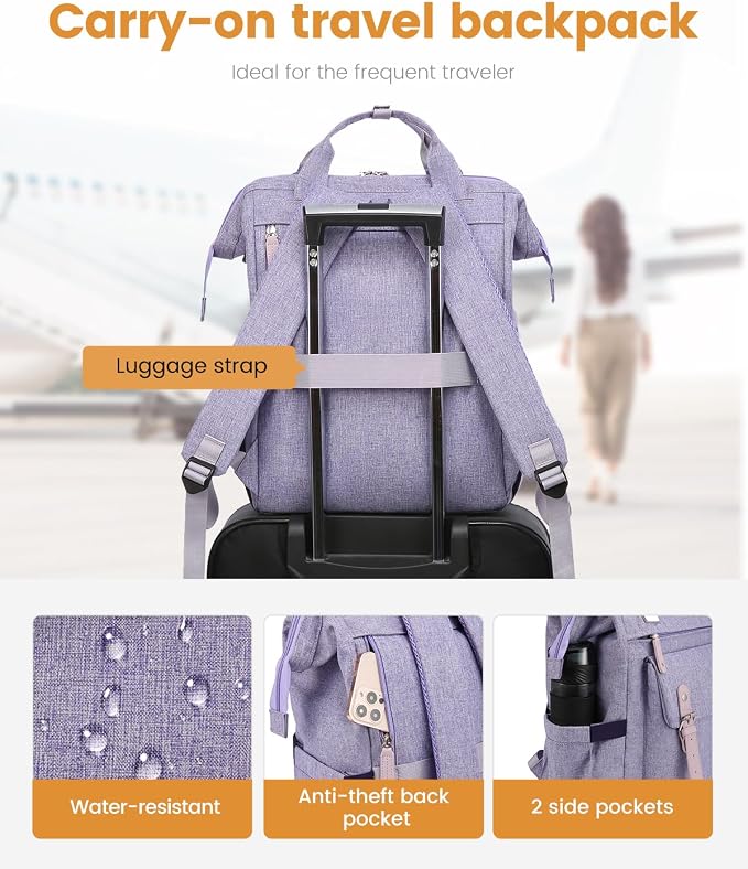 LOVEVOOK Laptop Backpack Purse for Women, Cute College School Backpack Bookbag - Image 5