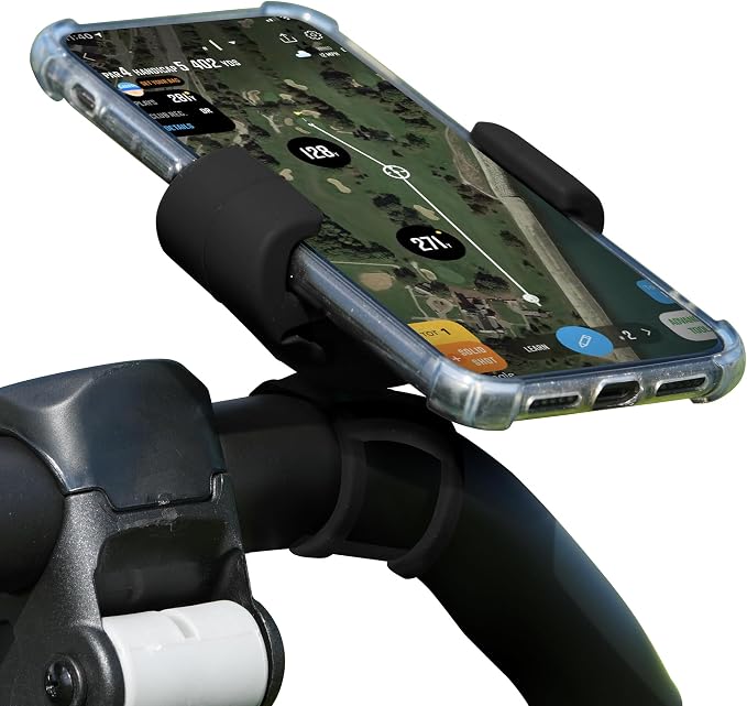 Golf Push Cart Phone Holder by BlackHarp