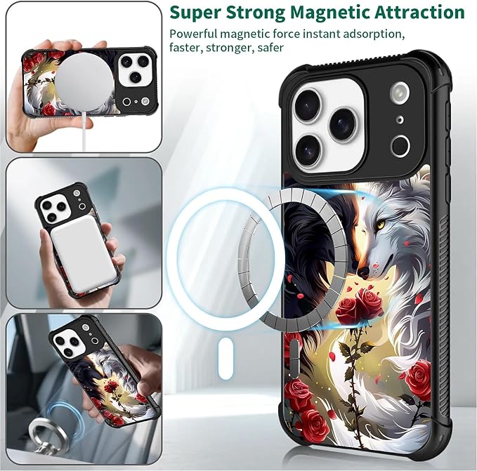 for iPhone 17 Pro Case, for MagSafe Graphic Design for Girl Boy Soft Silicone - Image 2