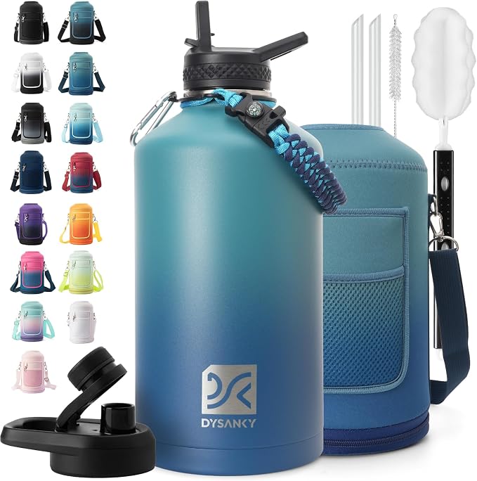 DYSANKY 1 Gallon Insulated Water Bottle | Upgraded Thickened Stainless Steel by DYSANKY