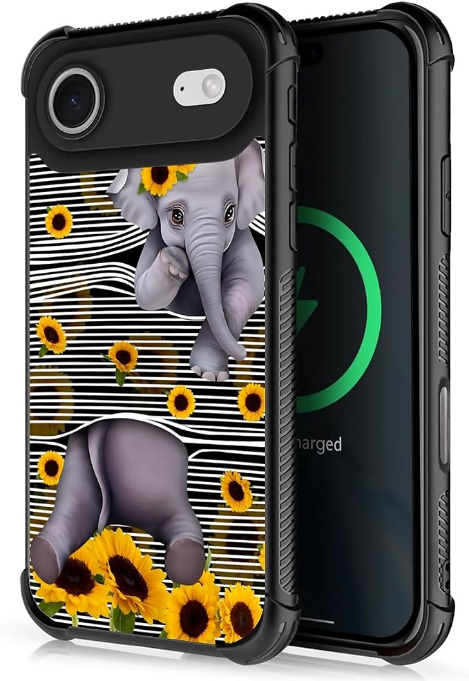 for iPhone 17 Air Case, for MagSafe Graphic Design for Girl Boy Soft Silicone by FKBRCL4U