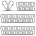 40PCS M4 Heavy Duty Carabiner Clip, 1.57Inch Snap Hook Quick Link Small by XHAMXE